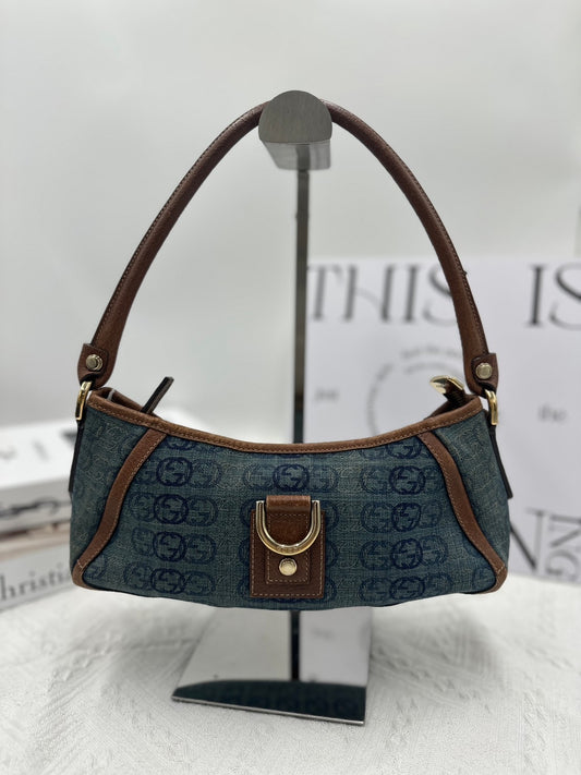 GUCCI Denim Shoulder Bag