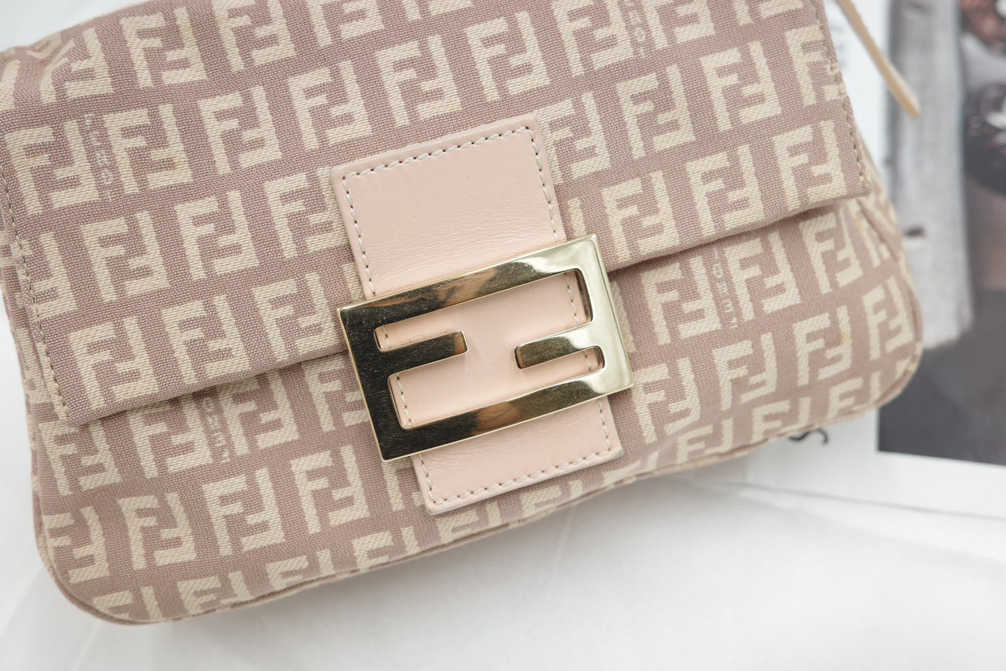 FENDI Mini Baguette in Pink