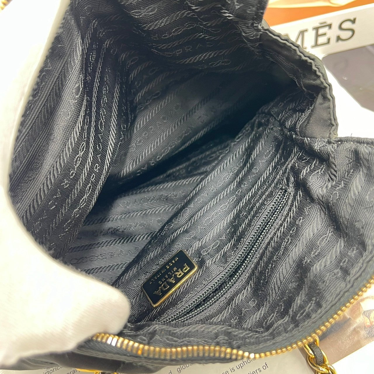 PRADA Nylon Chain Shoulder Bag