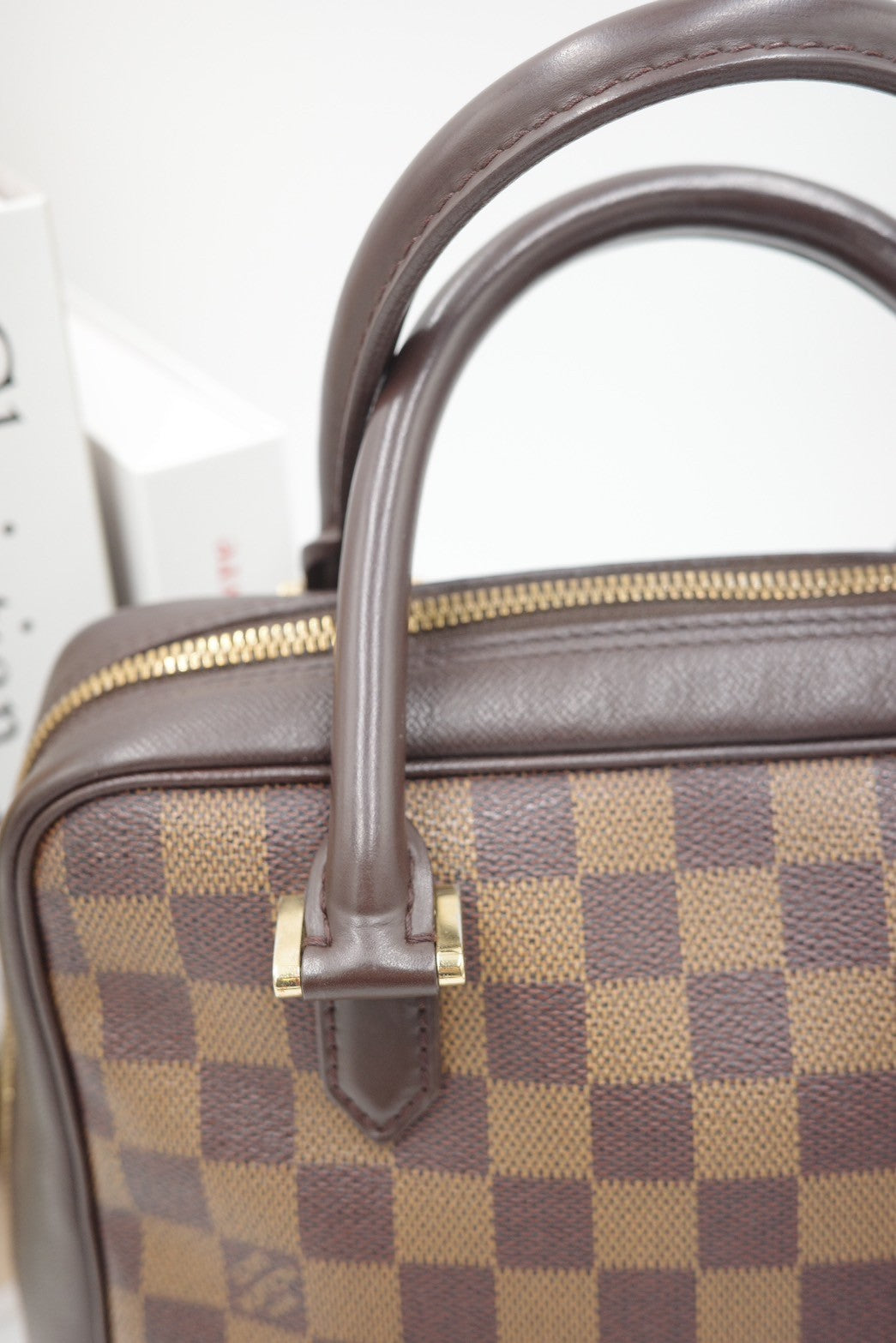 LV Damier Ebene Brera Top Handle Bag