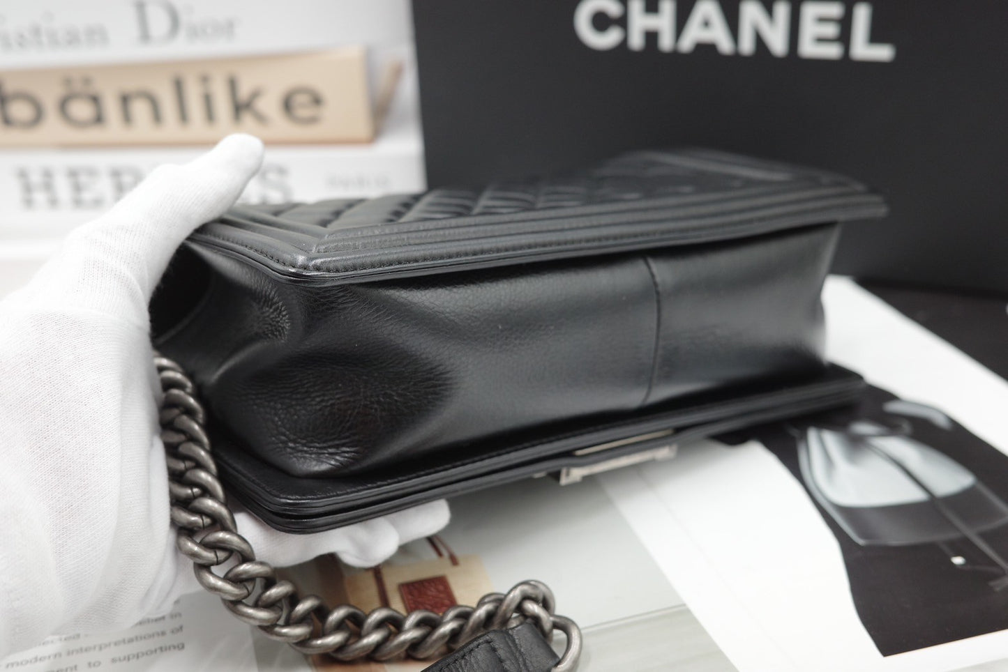 Chanel Boy 25 (Silver Hardware)