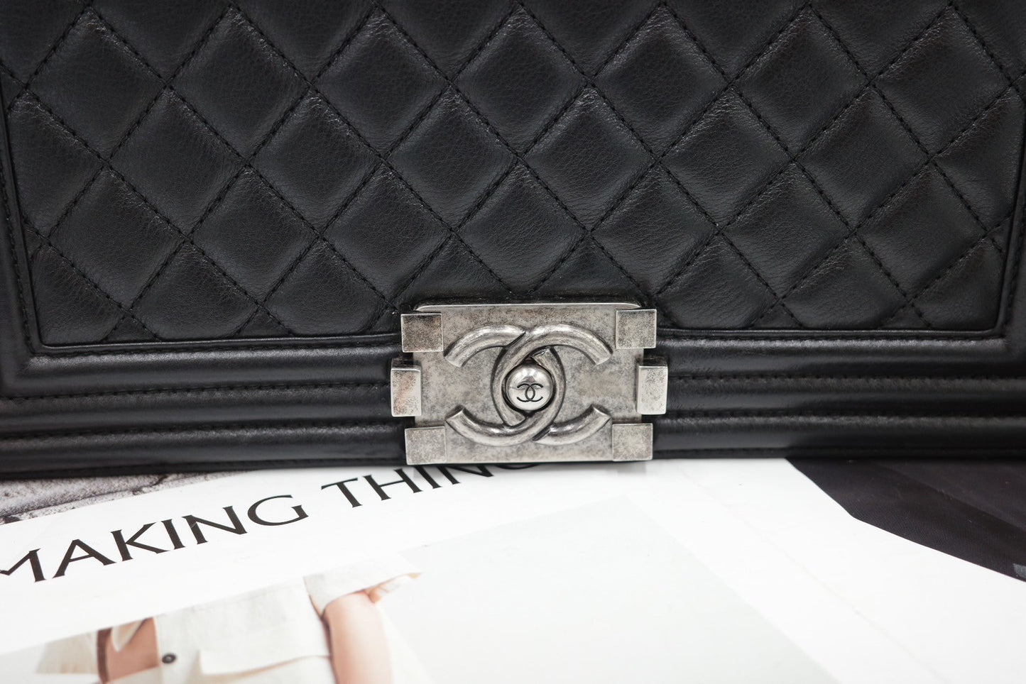 Chanel Boy 25 (Silver Hardware)