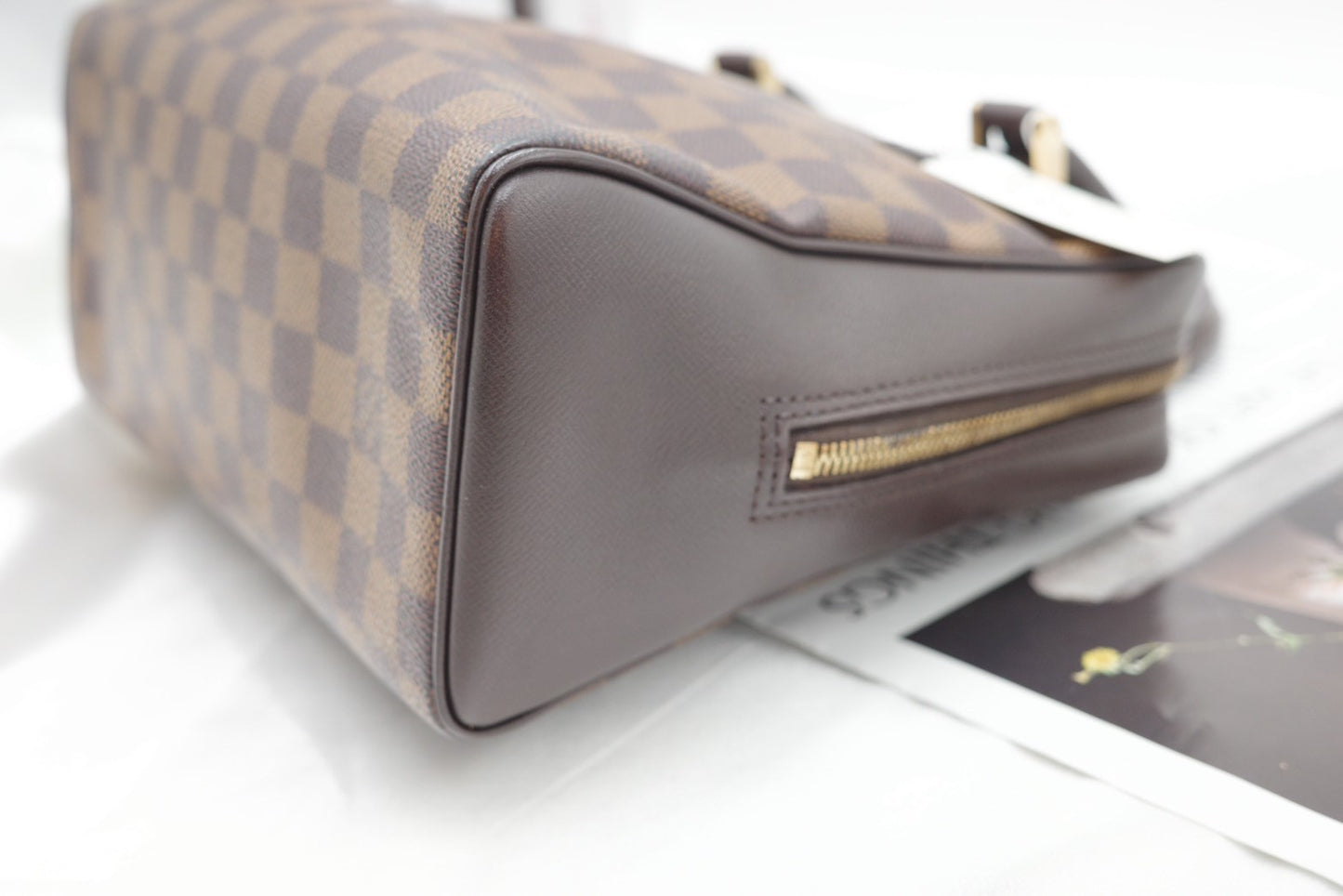 LV Damier Ebene Brera Top Handle Bag