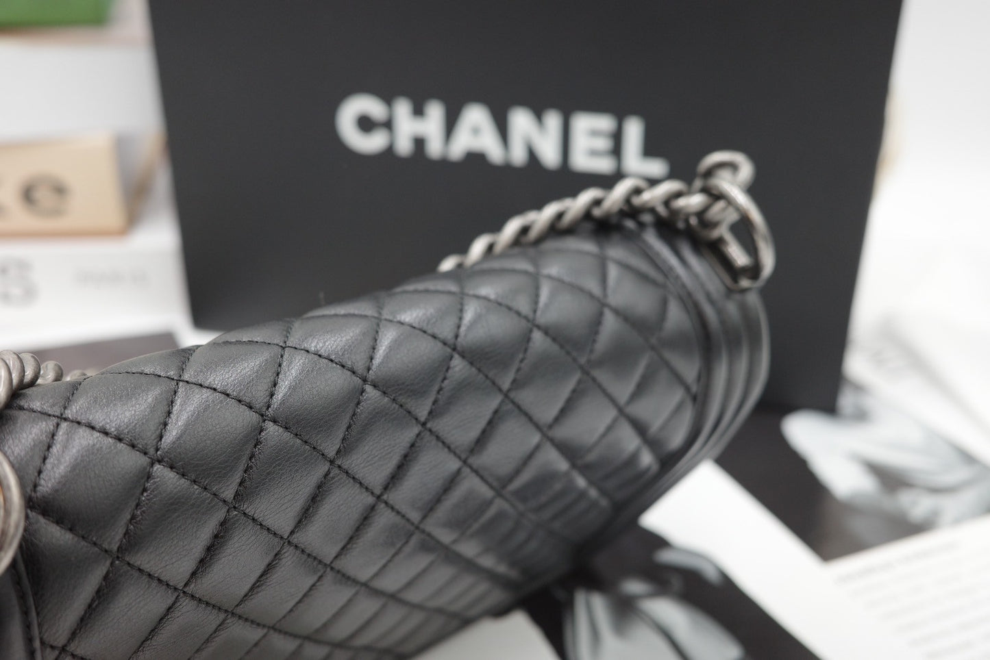 Chanel Boy 25 (Silver Hardware)