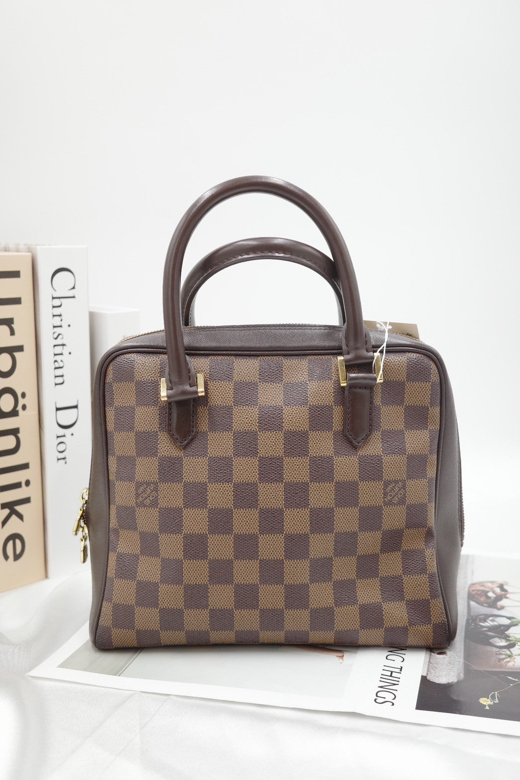 LV Damier Ebene Brera Top Handle Bag