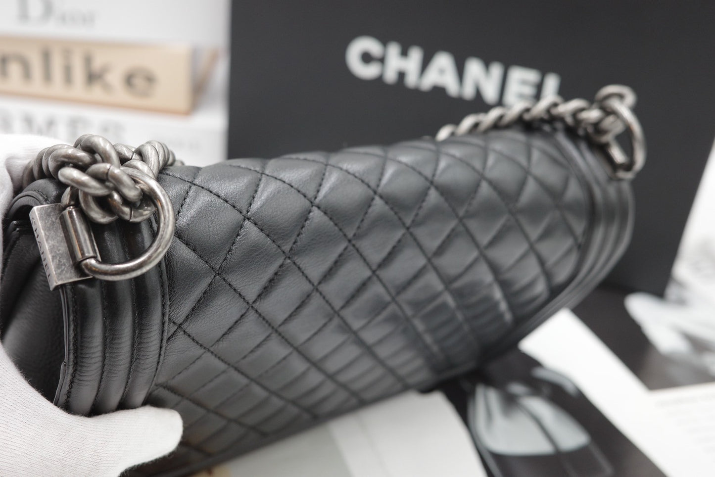 Chanel Boy 25 (Silver Hardware)